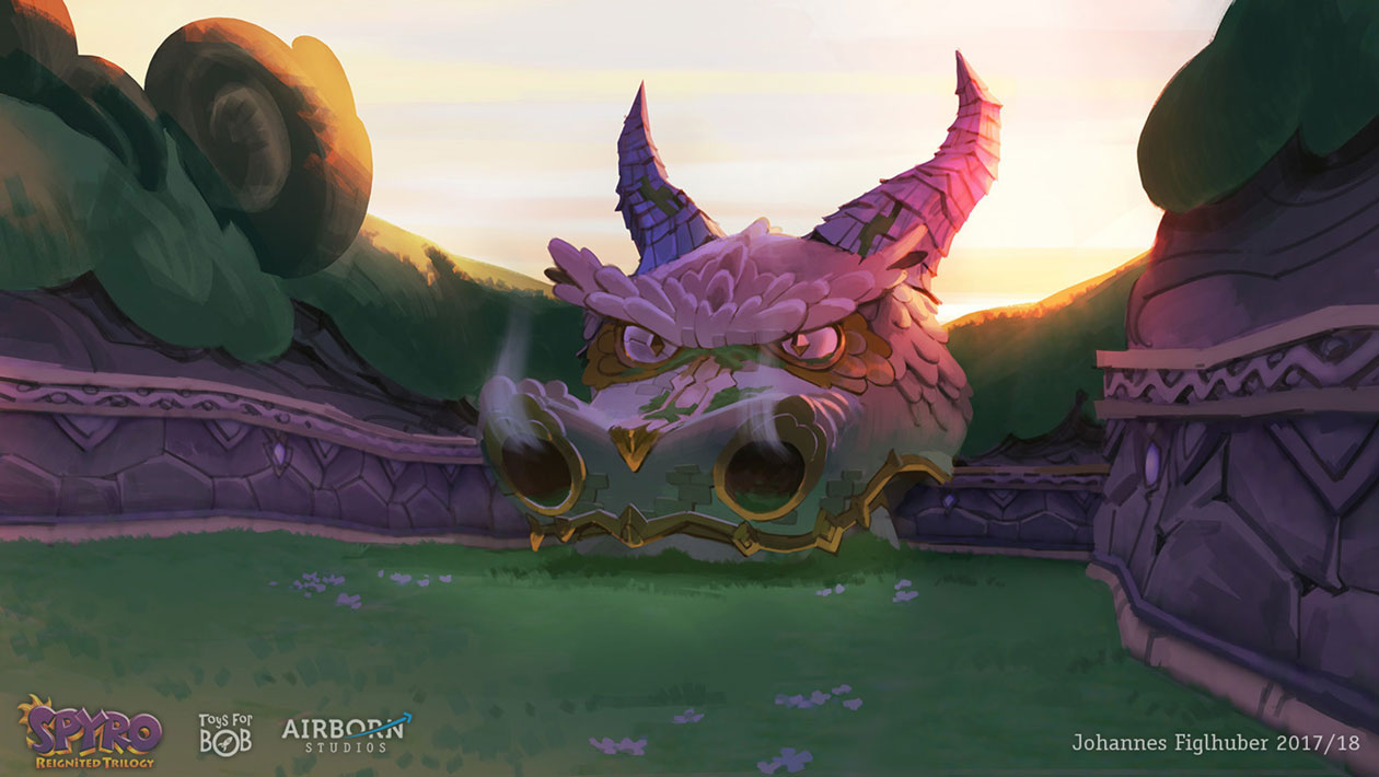 Artisans Homeworld, Toasty Portal Art from Spyro Reignited Trilogy