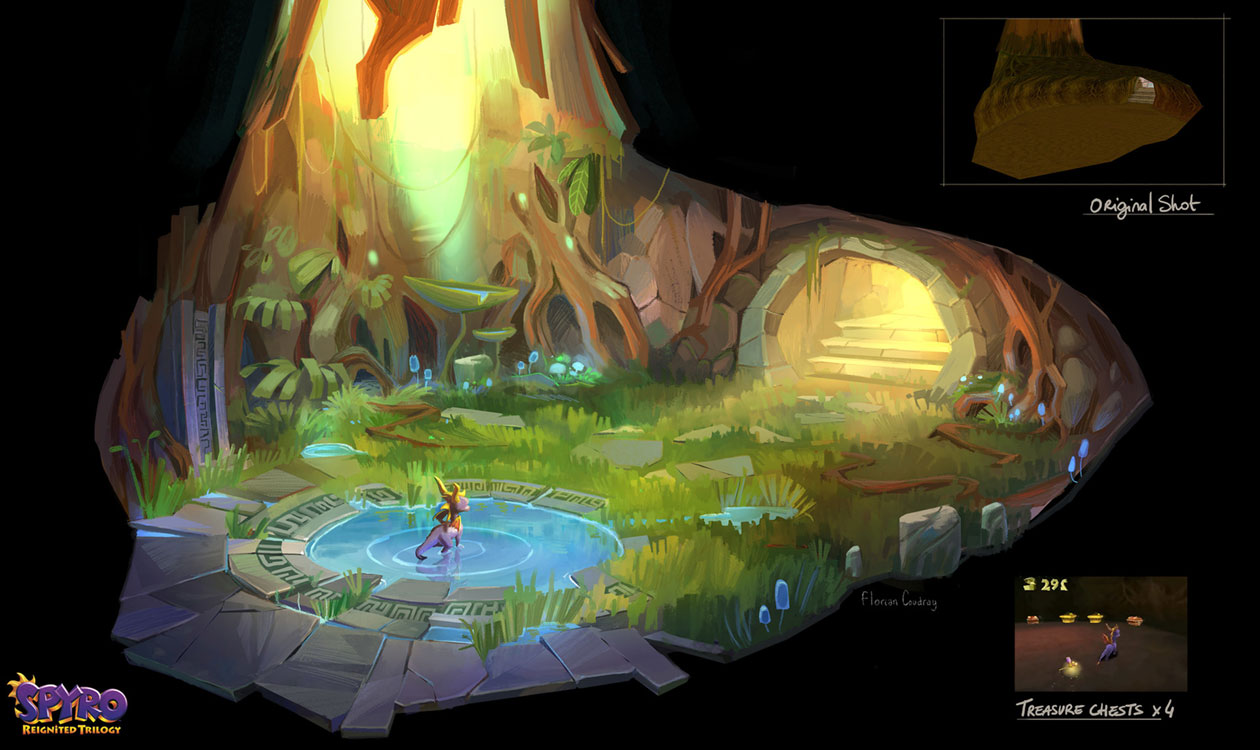 Beast Makers, Misty Bog: Hidden Cavern Art from Spyro Reignited Trilogy