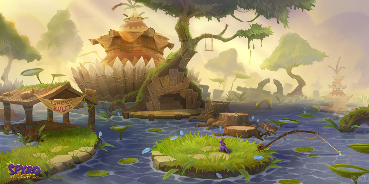 Beast Makers, Misty Bog Art from Spyro Reignited Trilogy