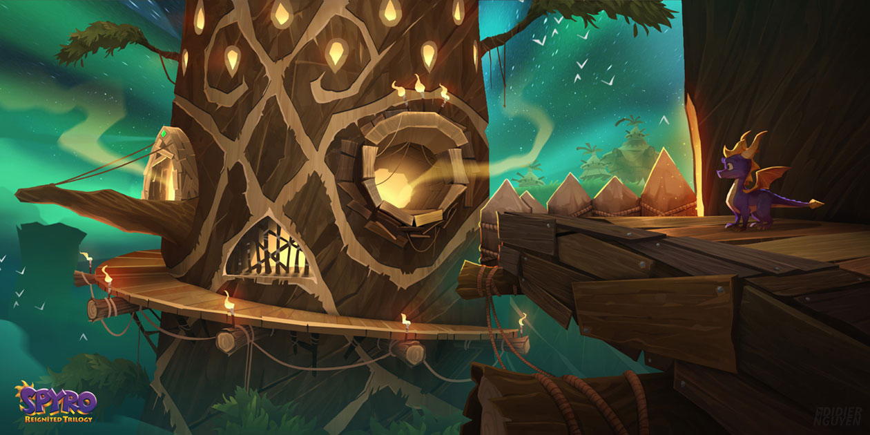Beast Makers, Tree Tops Art from Spyro Reignited Trilogy