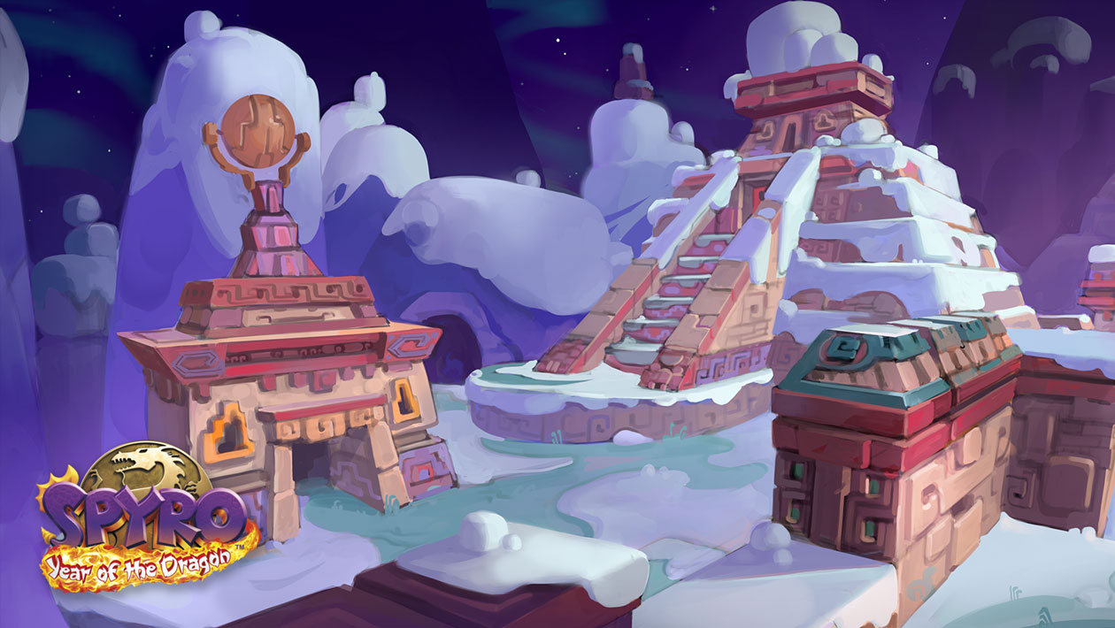 Evening Lake, Frozen Altars Art from Spyro Reignited Trilogy