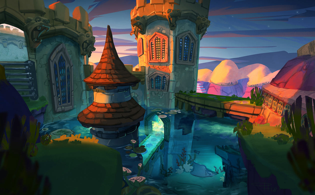 Evening Lake Art from Spyro Reignited Trilogy