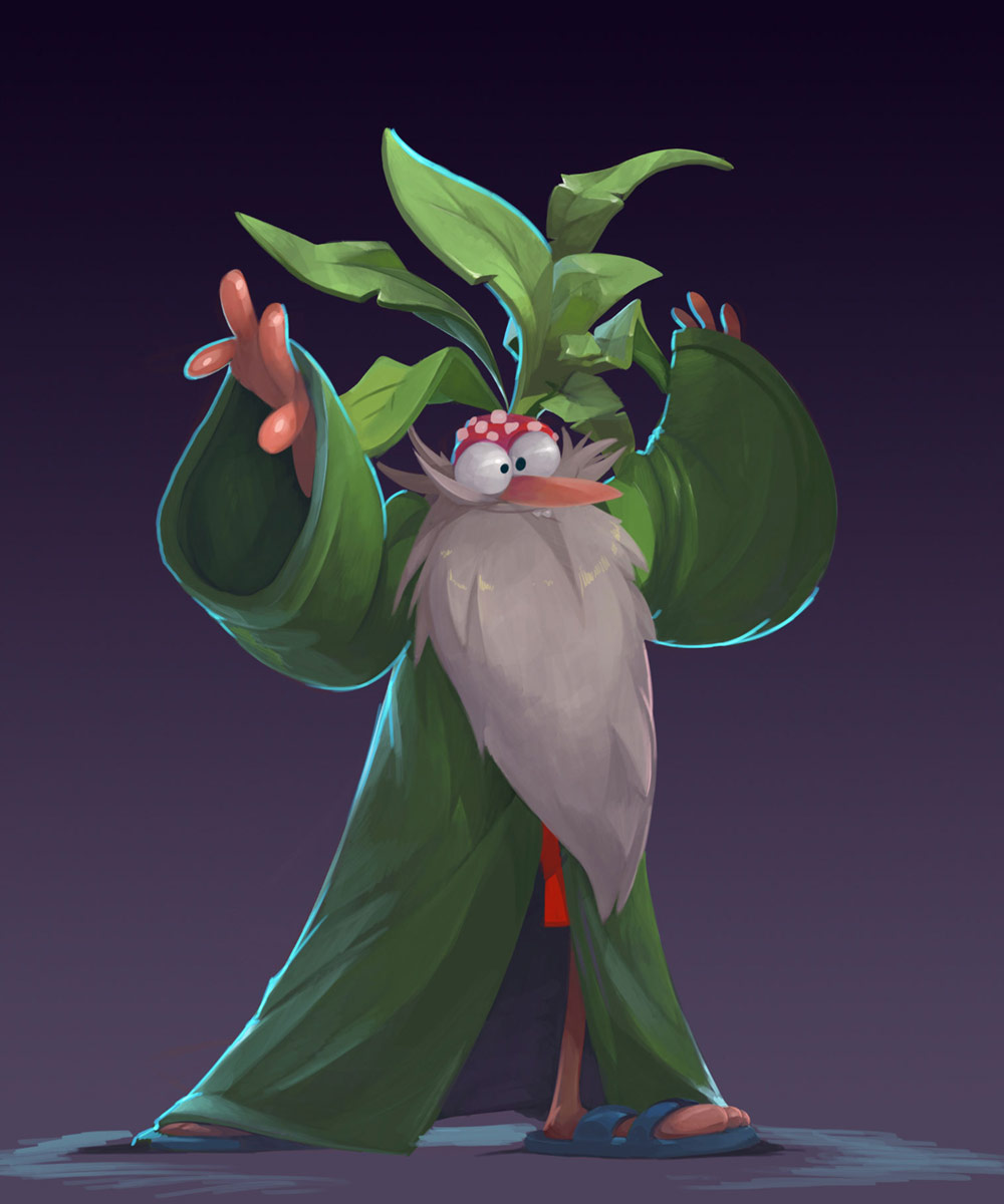 Green Druid Art from Spyro Reignited Trilogy