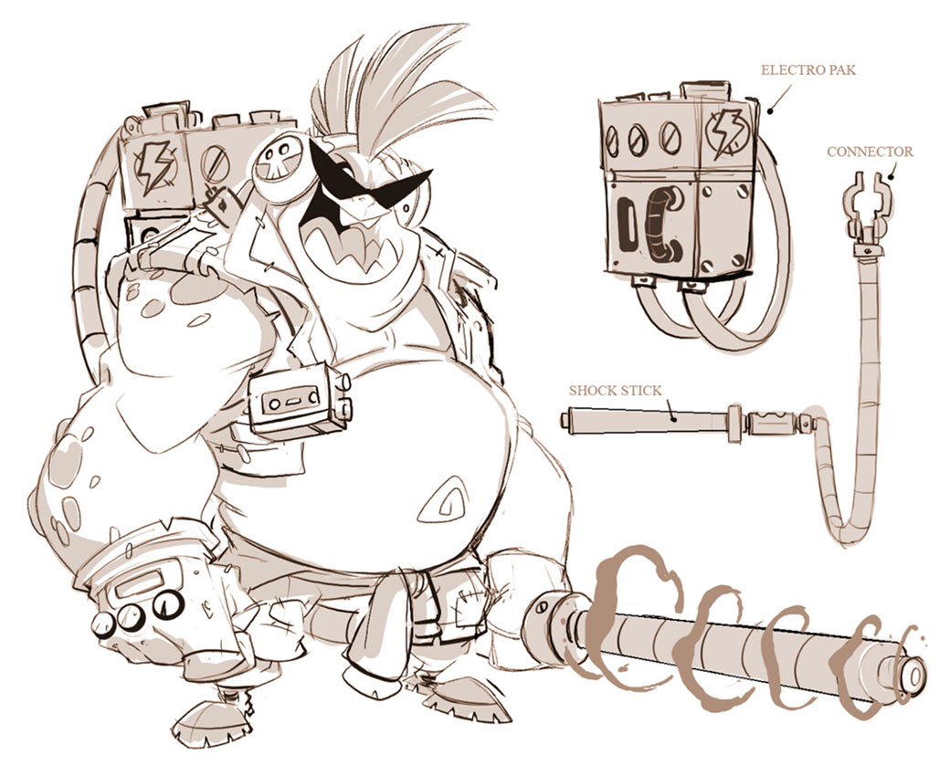 Laser Gnorc Sketch from Spyro Reignited Trilogy