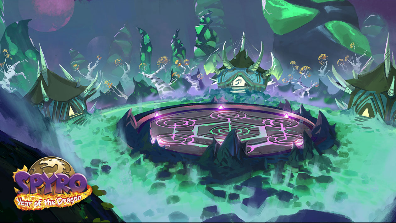 Midday Gardens, Spike's Arena Art from Spyro Reignited Trilogy
