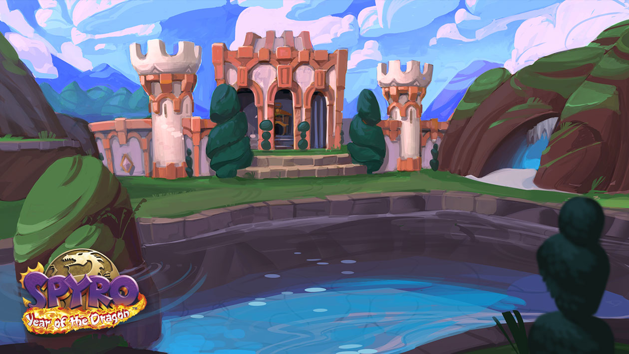Midday Gardens Art from Spyro Reignited Trilogy
