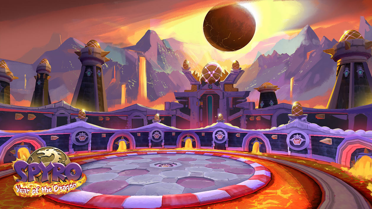 Midnight Mountain, Sorceress's Lair Art from Spyro Reignited Trilogy
