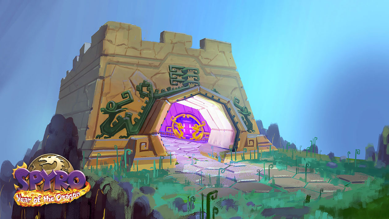 Midnight Mountain Art from Spyro Reignited Trilogy