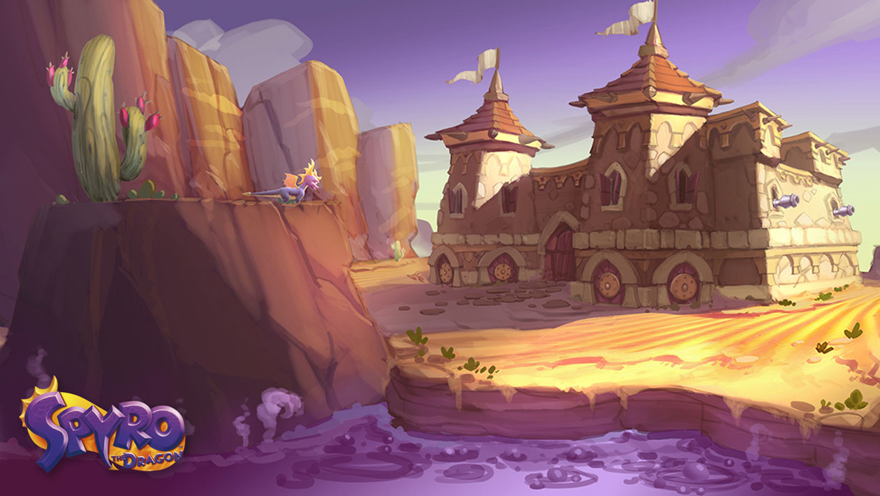 Peace Keepers, Dry Canyon Art from Spyro Reignited Trilogy