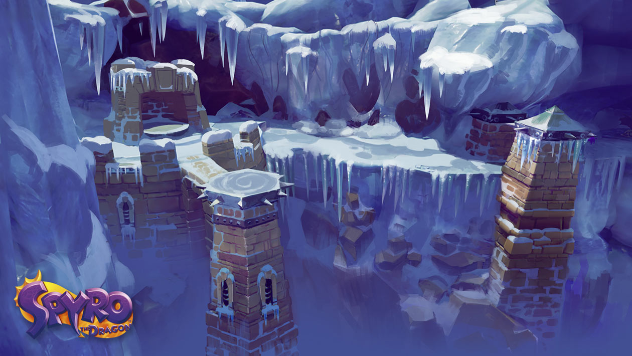 Peace Keepers, Ice Cavern Art from Spyro Reignited Trilogy