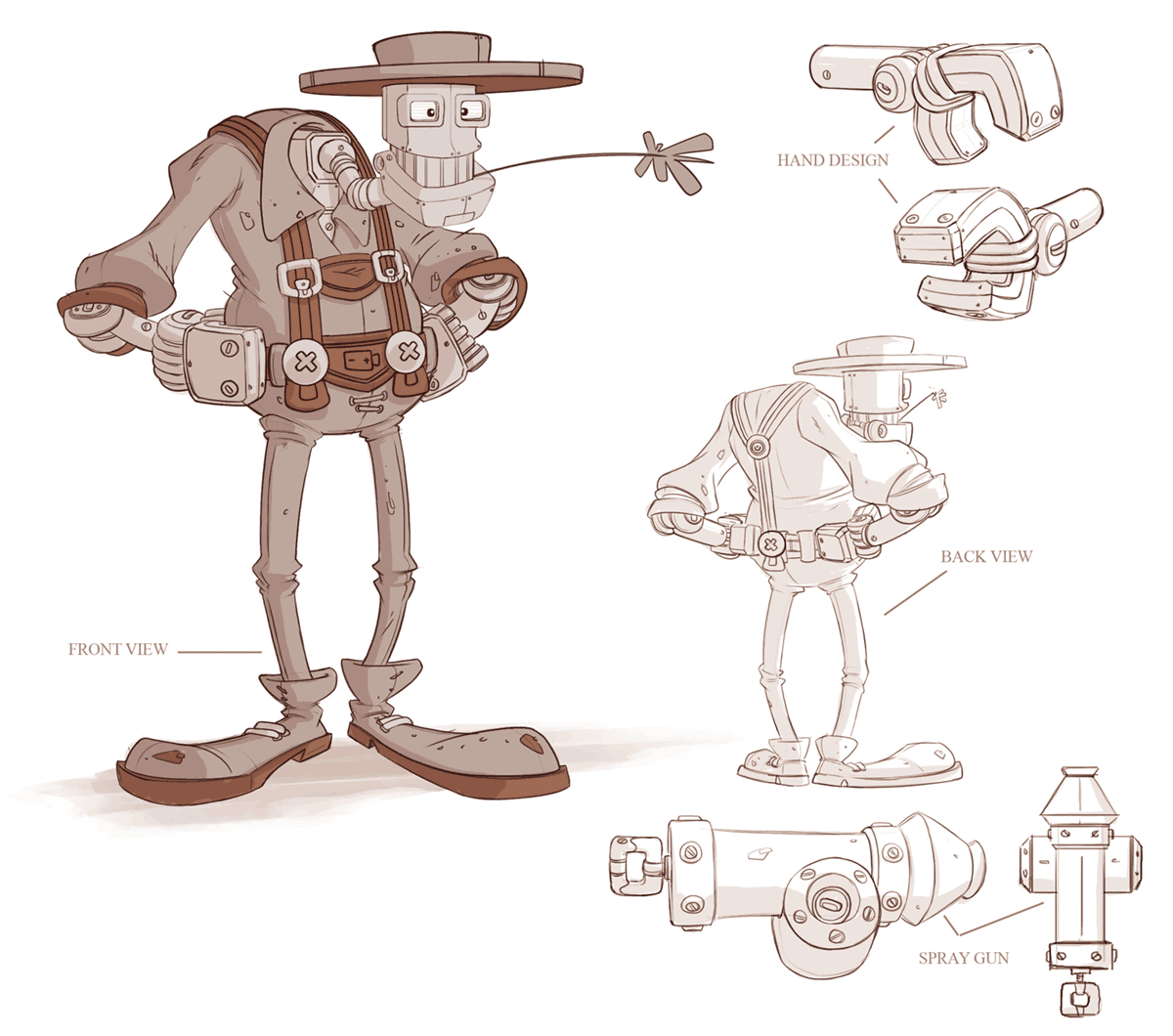 Robotica Farms Robot Concept Art from Spyro Reignited Trilogy