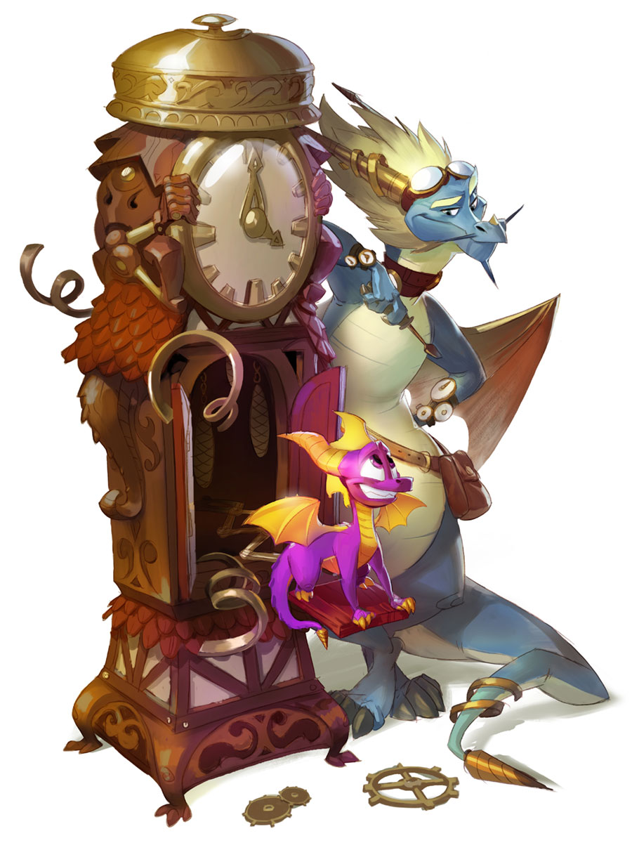 Spyro and Lindar Art from Spyro Reignited Trilogy