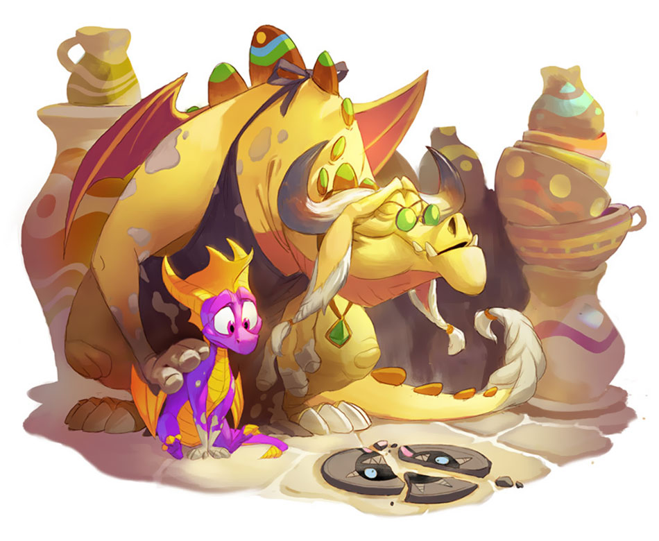 Spyro and Thor Art from Spyro Reignited Trilogy