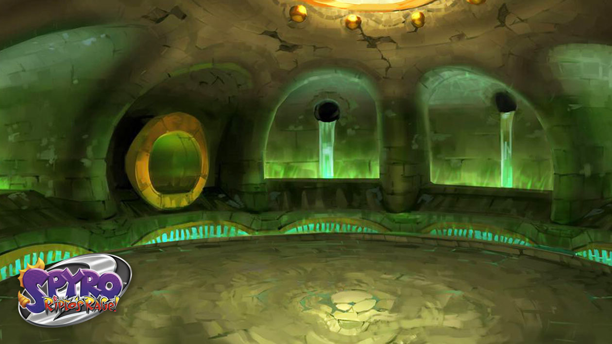 Summer Forest, Crush's Dungeon Art from Spyro Reignited Trilogy
