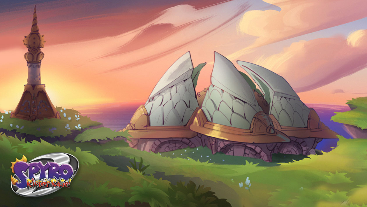 Summer Forest, Ocean Speedway Art from Spyro Reignited Trilogy