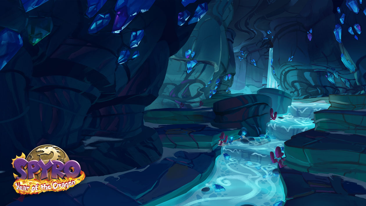 Sunrise Spring, Cavern Art from Spyro Reignited Trilogy