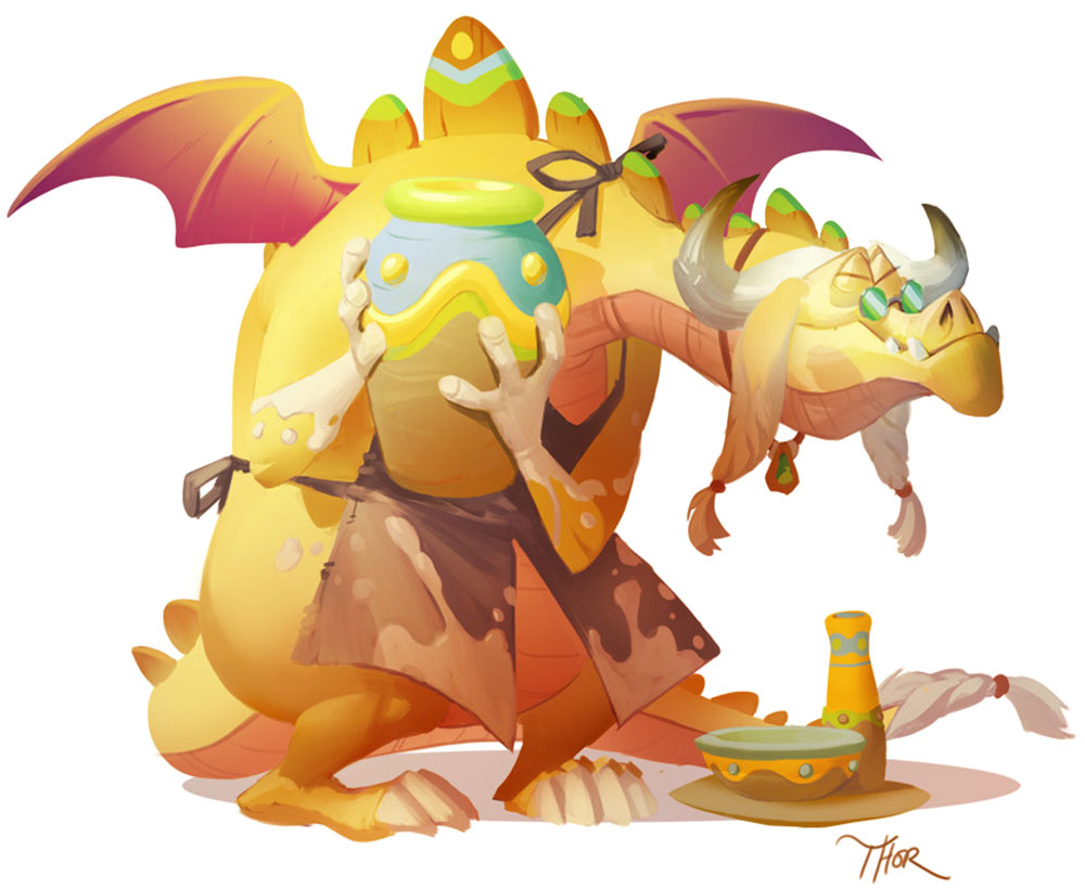 Thor Dragon Art from Spyro Reignited Trilogy