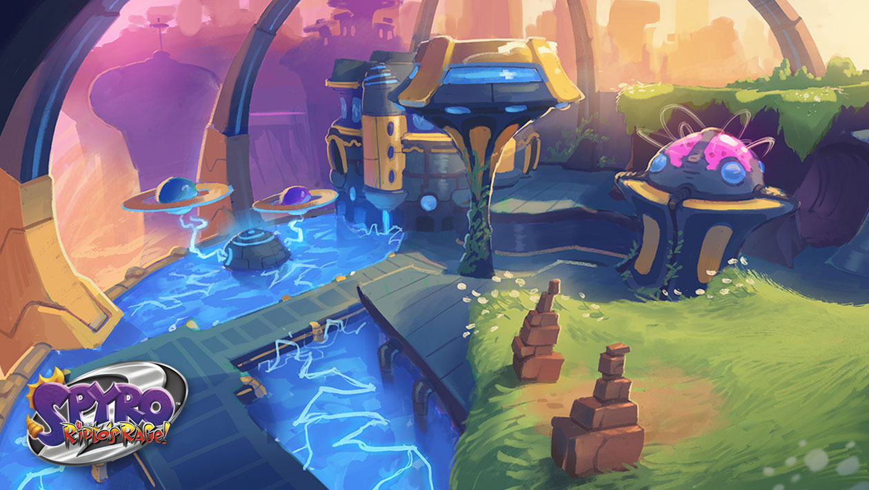 Winter Tundra, Metropolis Art from Spyro Reignited Trilogy