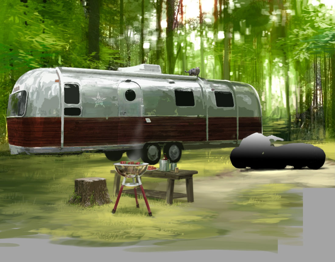 Camper Concept Art from Travis Strikes Again: No More Heroes