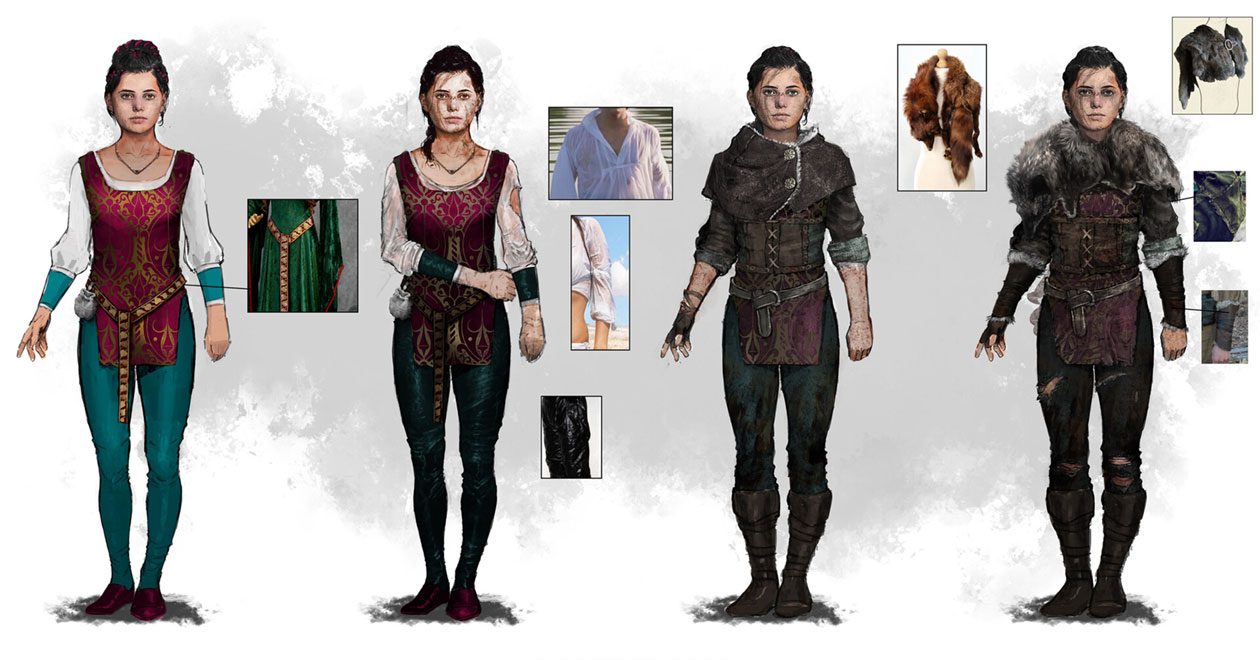 Amicia's Clothing Art from A Plague Tale: Innocence