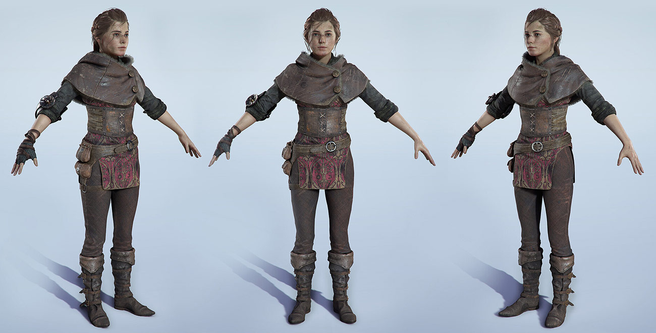 Amicia Model, Front from A Plague Tale: Innocence