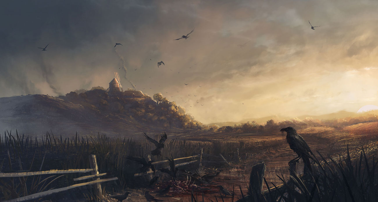 Rural Road Art from A Plague Tale: Innocence