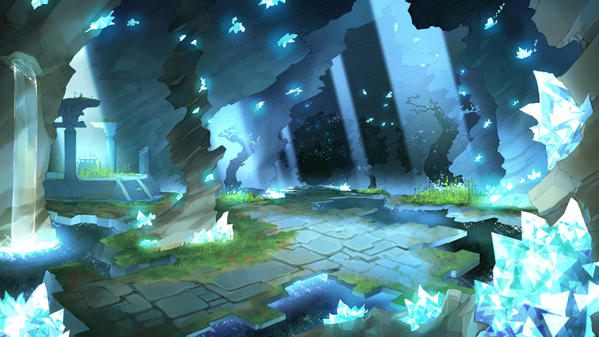 Crystal Cavern Art from Atelier Ryza: Ever Darkness & the Secret Hideout