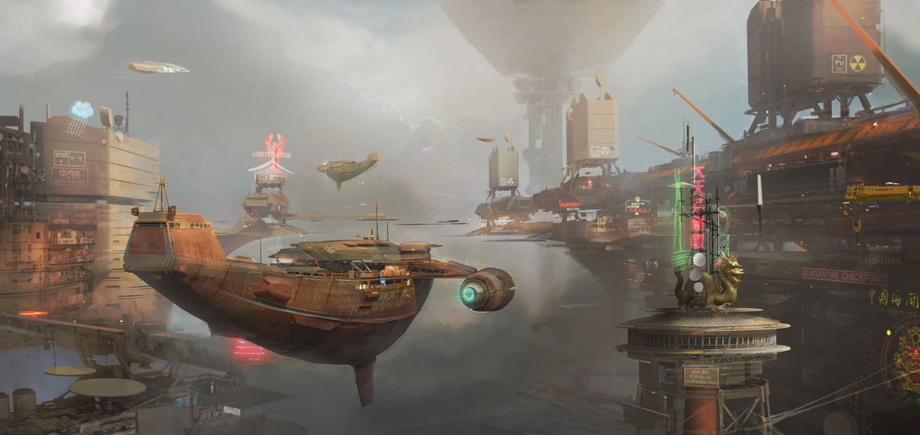 City Port Concept Art from Beyond Good and Evil 2