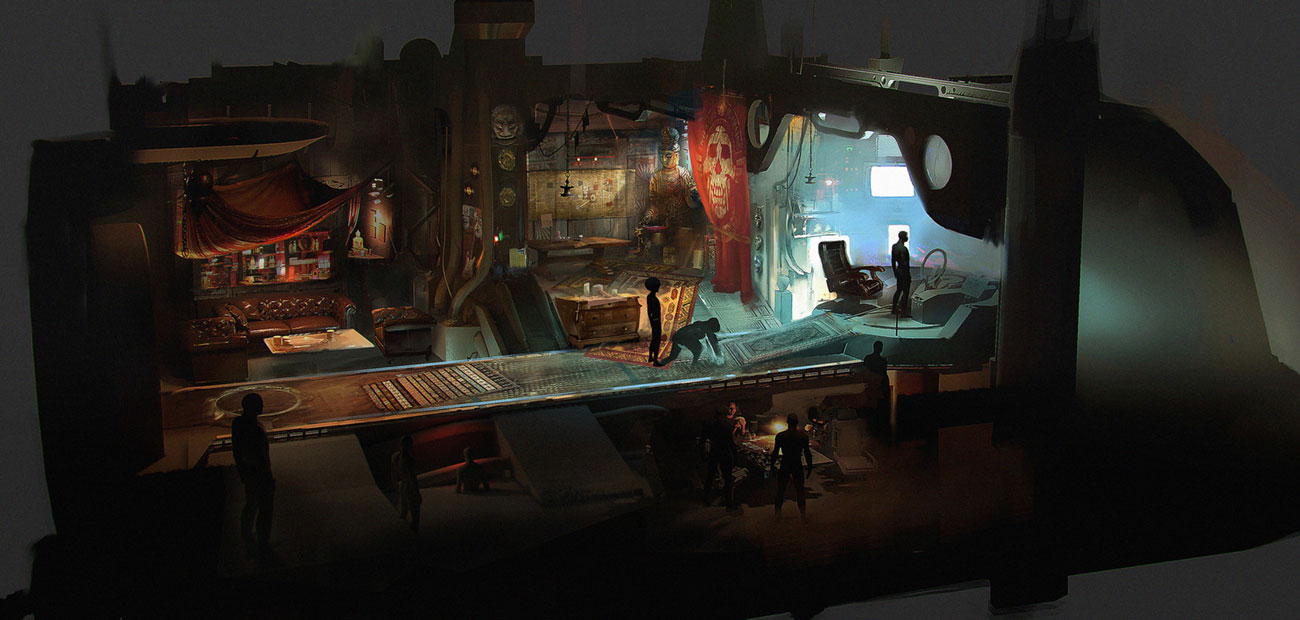 Mothership Interior Art from Beyond Good and Evil 2