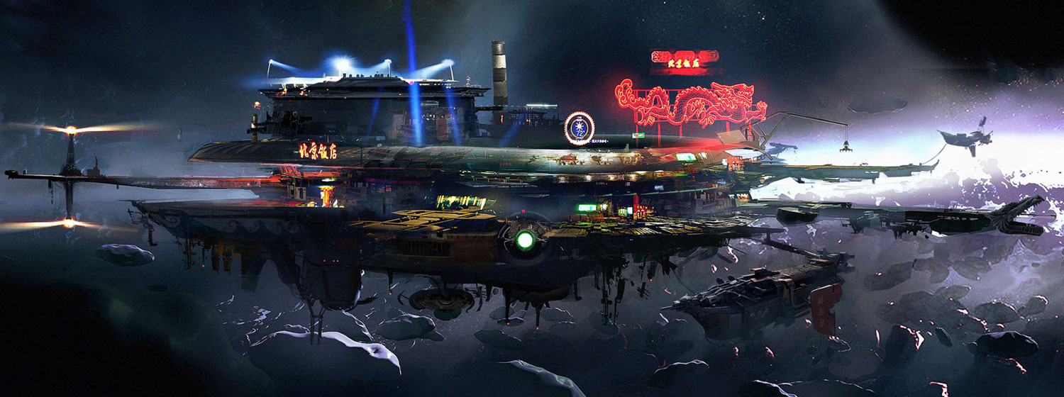 Pirate Space Landmark Art from Beyond Good and Evil 2