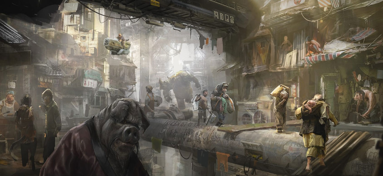 Street Concept Art from Beyond Good and Evil 2