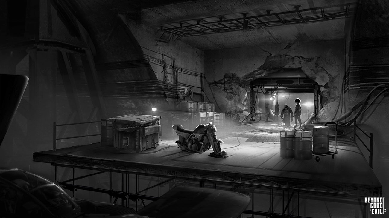 Underground Temple Art from Beyond Good and Evil 2