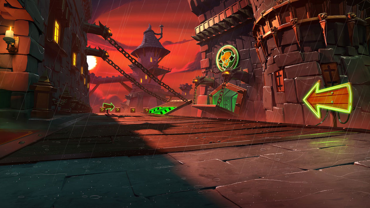 Cortex Castle Concept Art from Crash Team Racing Nitro-Fueled
