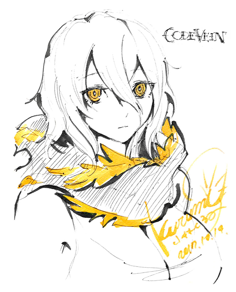 Io Sketch from Code Vein