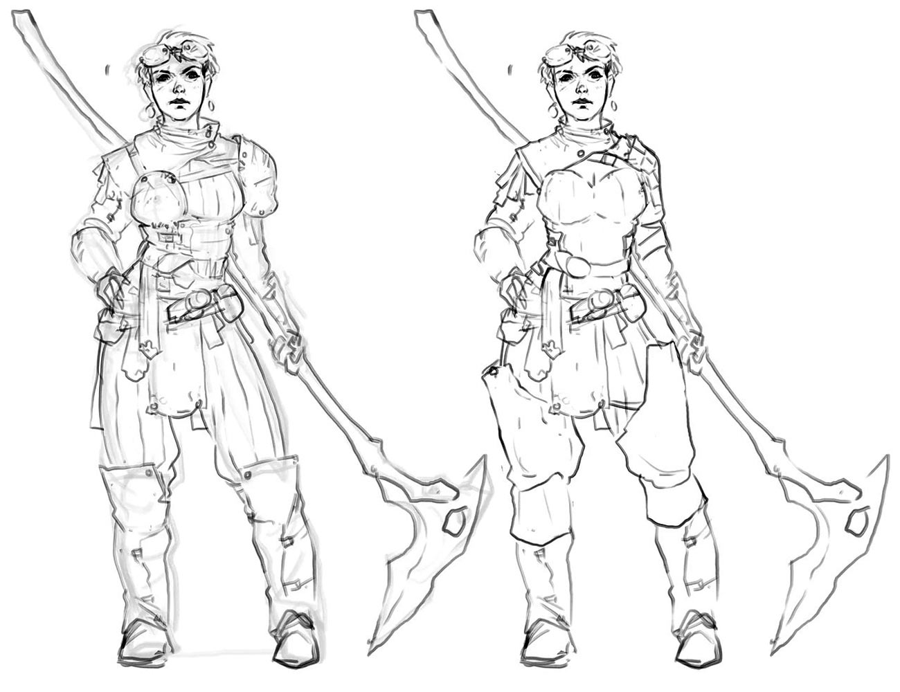 Katja Sketch Art from Fell Seal: Arbiter's Mark