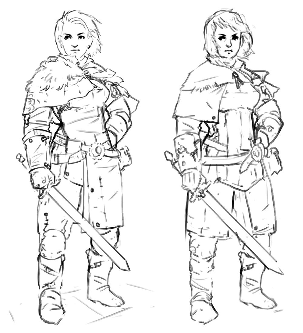 Kyrie Sketch from Fell Seal: Arbiter's Mark