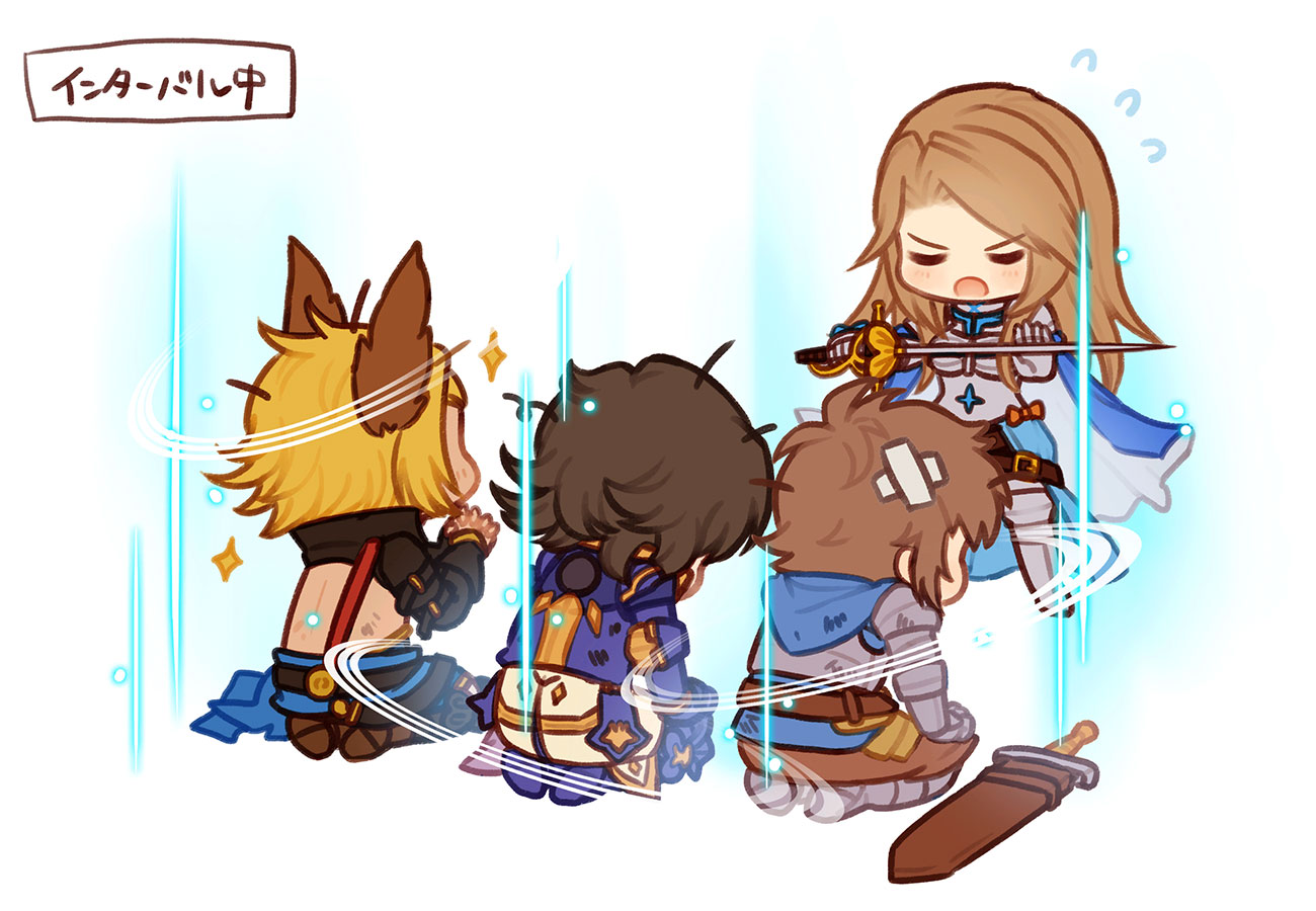 Downtime Illustration from Granblue Fantasy Versus