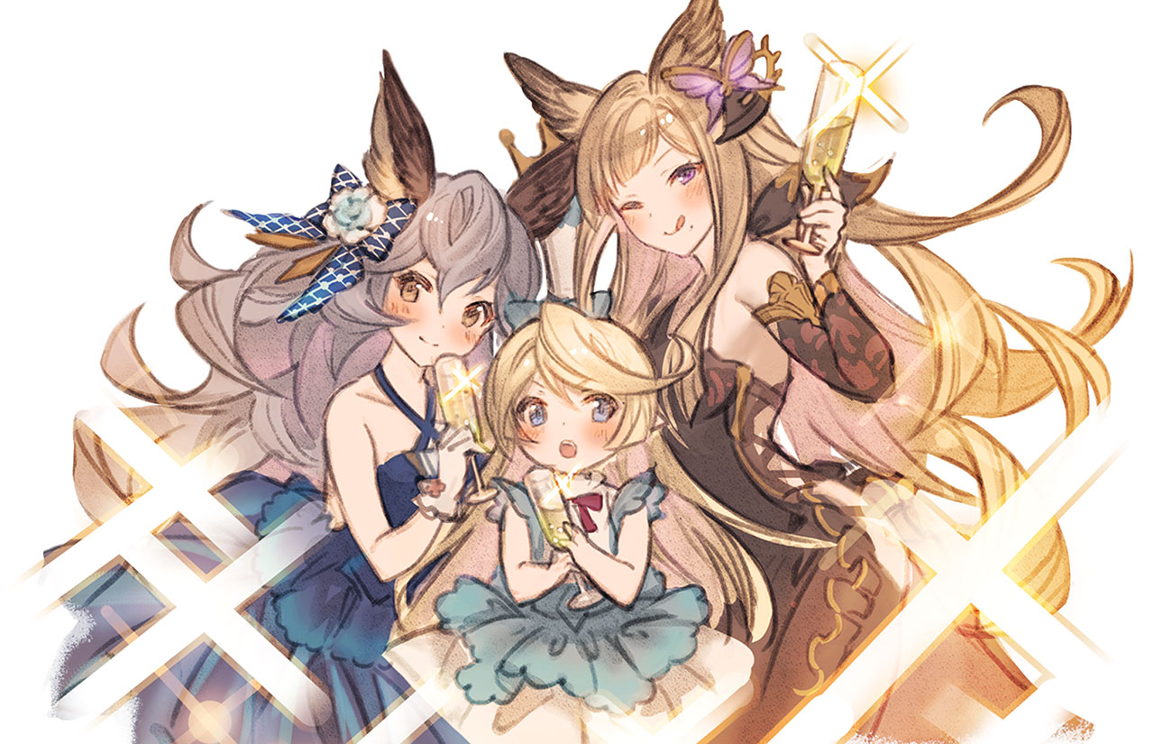 Dresses!! Illustration from Granblue Fantasy Versus