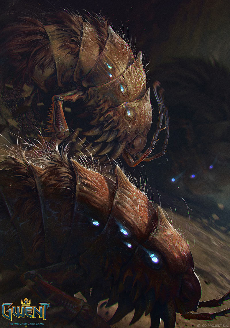 Barbegazi Art from Gwent: The Witcher Card Game