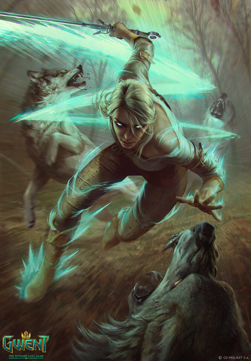Ciri Art from Gwent: The Witcher Card Game