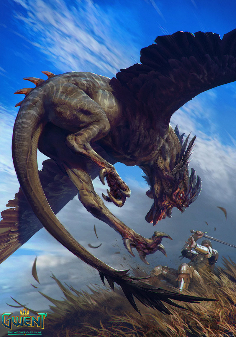 Cockatrice Art from Gwent: The Witcher Card Game