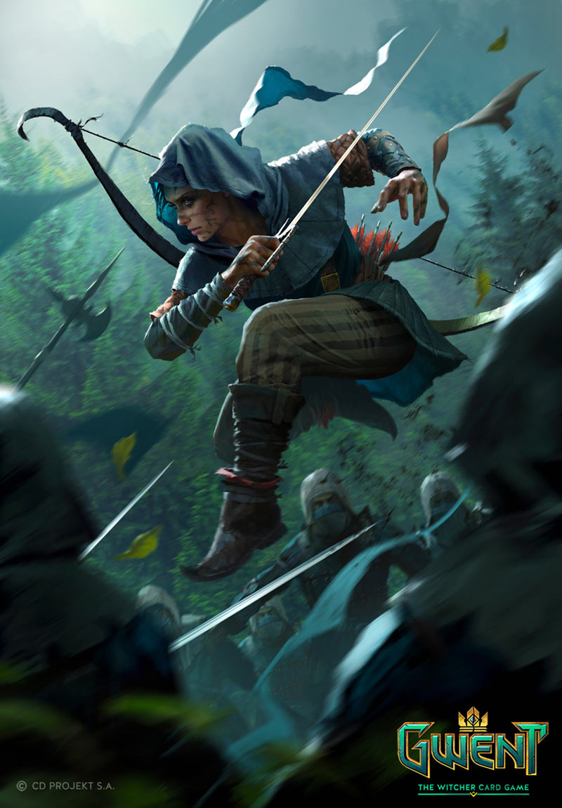 Elven Wardancer Art from Gwent: The Witcher Card Game