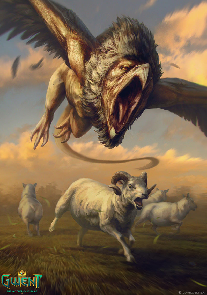 Griffin Art from Gwent: The Witcher Card Game