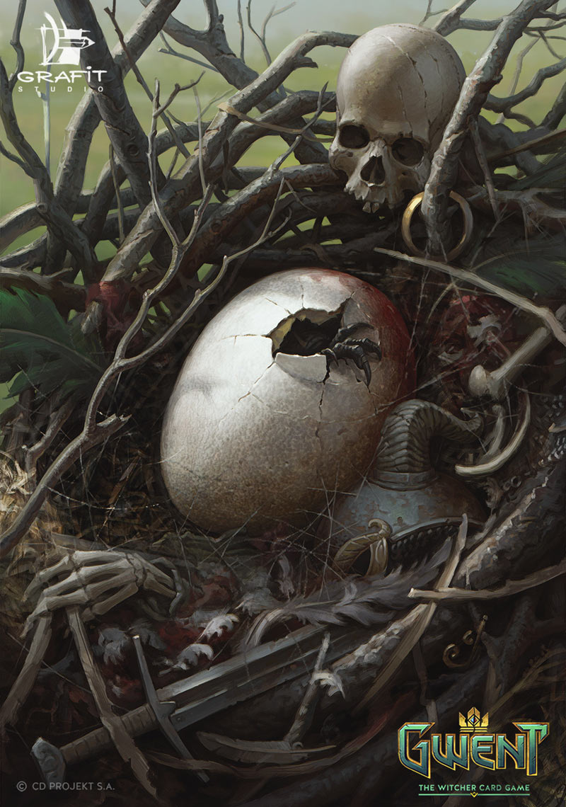 Harpy Egg Art from Gwent: The Witcher Card Game