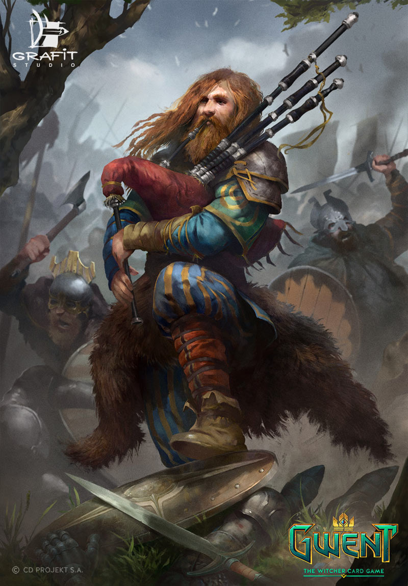 Heymaey Skald Art from Gwent: The Witcher Card Game