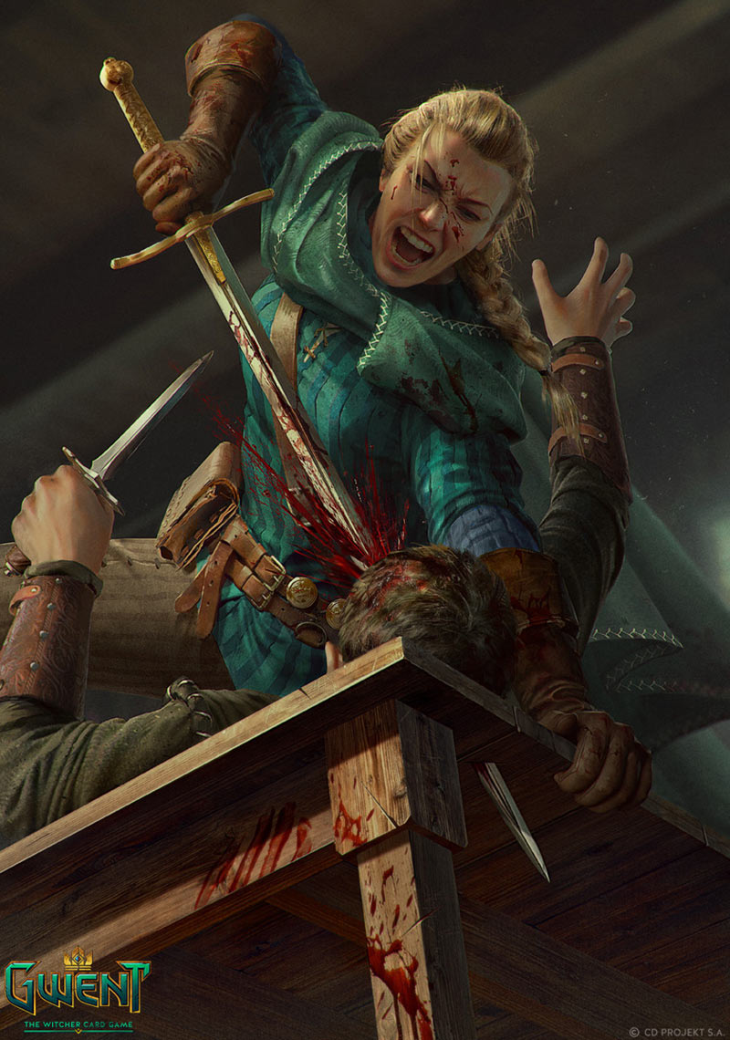 Meve: Ornamental Sword Art from Gwent: The Witcher Card Game