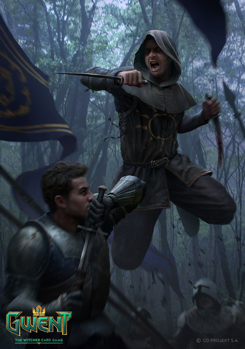 Nilfgaardian Assassin Art from Gwent: The Witcher Card Game