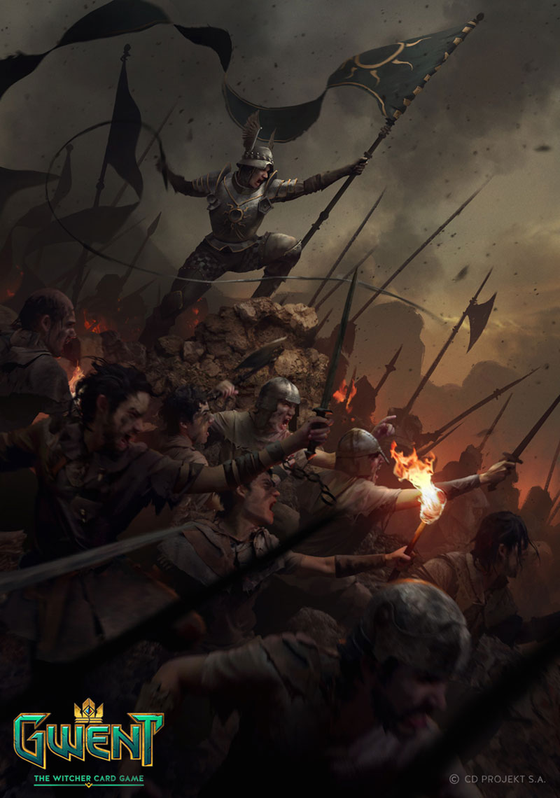 Nilfgaardian Slave Infantry Art from Gwent: The Witcher Card Game