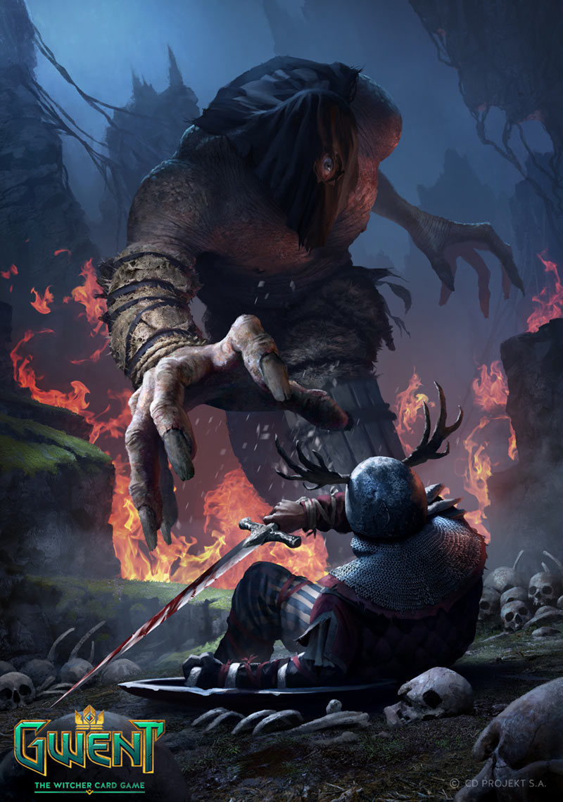 Old Speartip Art from Gwent: The Witcher Card Game