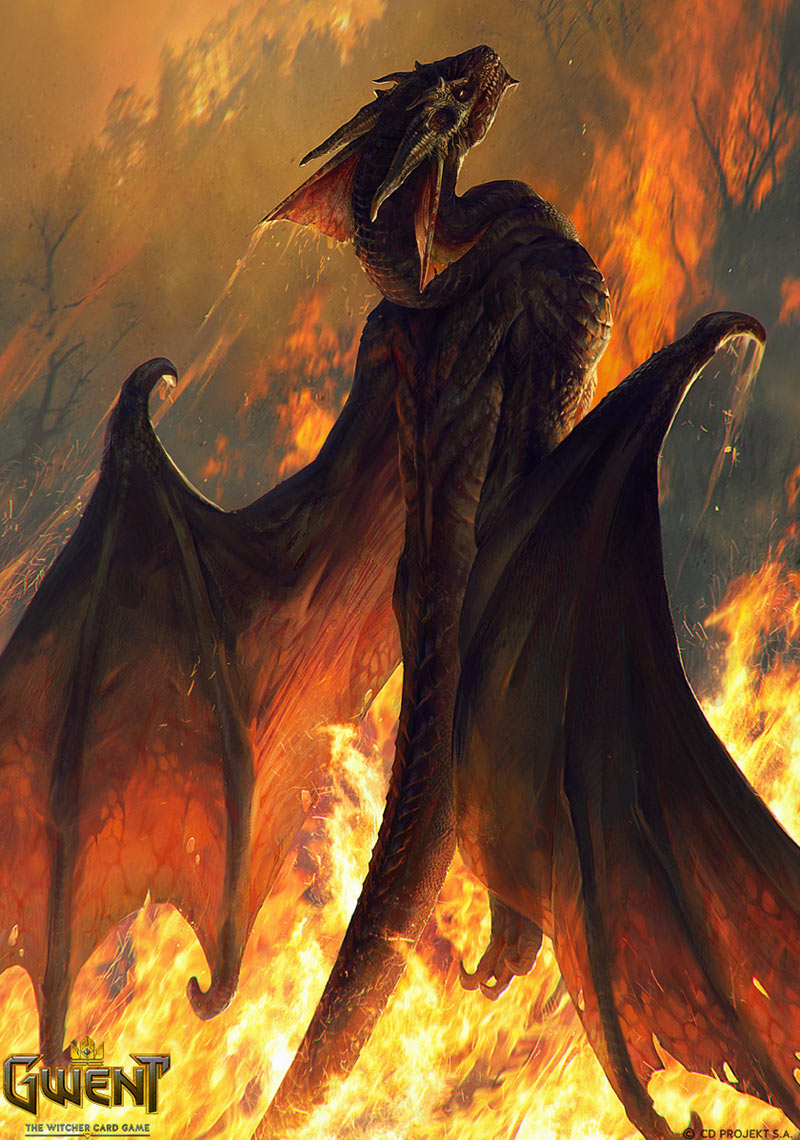 Saesenthessis: Blaze Art from Gwent: The Witcher Card Game